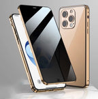 Peep-proof Magnetic Glass Double-sided Buckle Phone Case